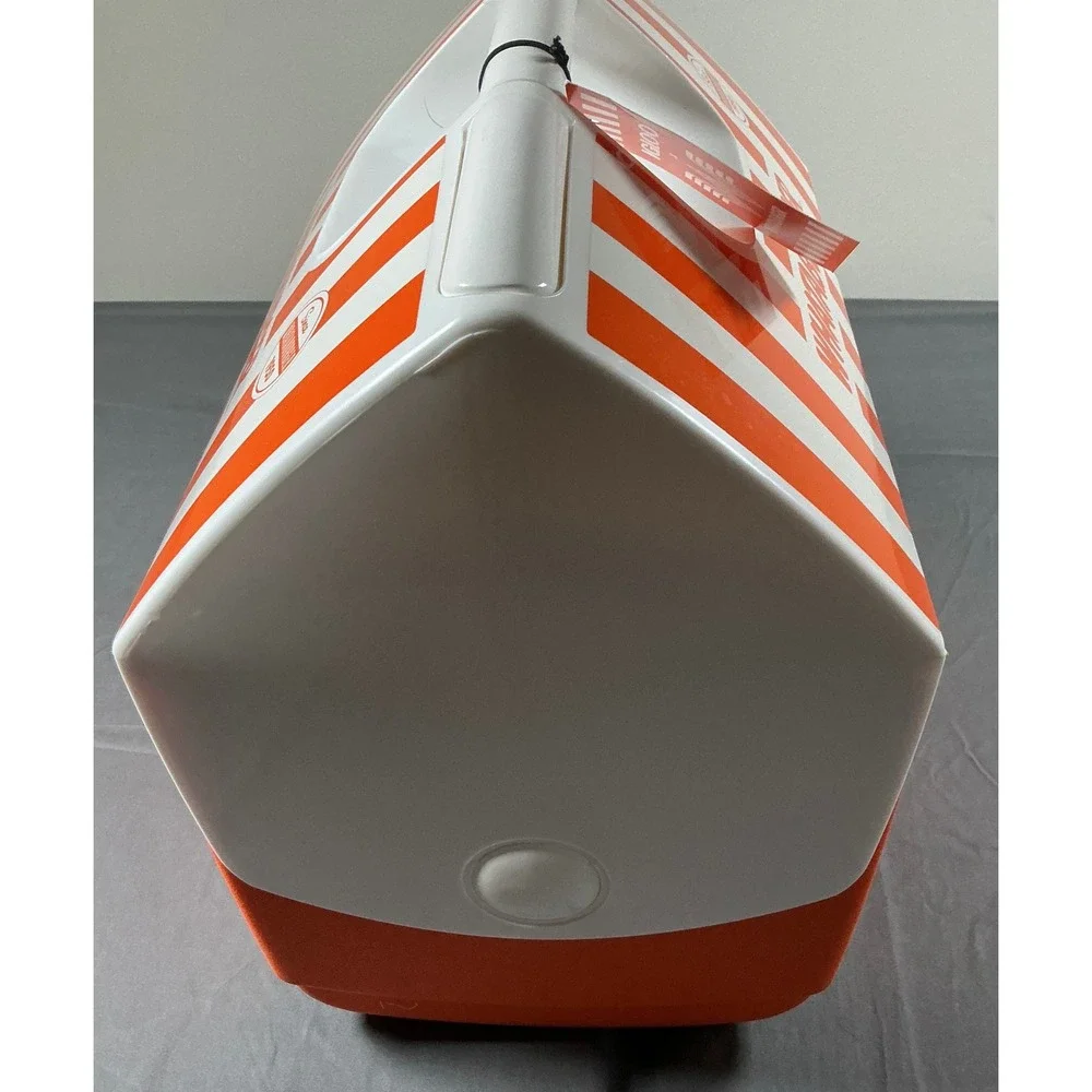 Igloo x Whataburger Playmate Elite Cooler 16Qt 30 Can Orange White Stripe New